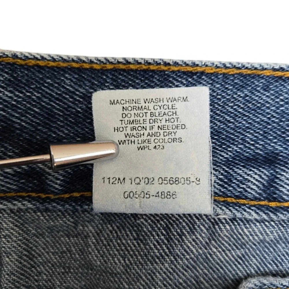 VTG Levis 505 Regular‎ Fit Straight Leg Jeans Blue Denim 38x30 00505-4886